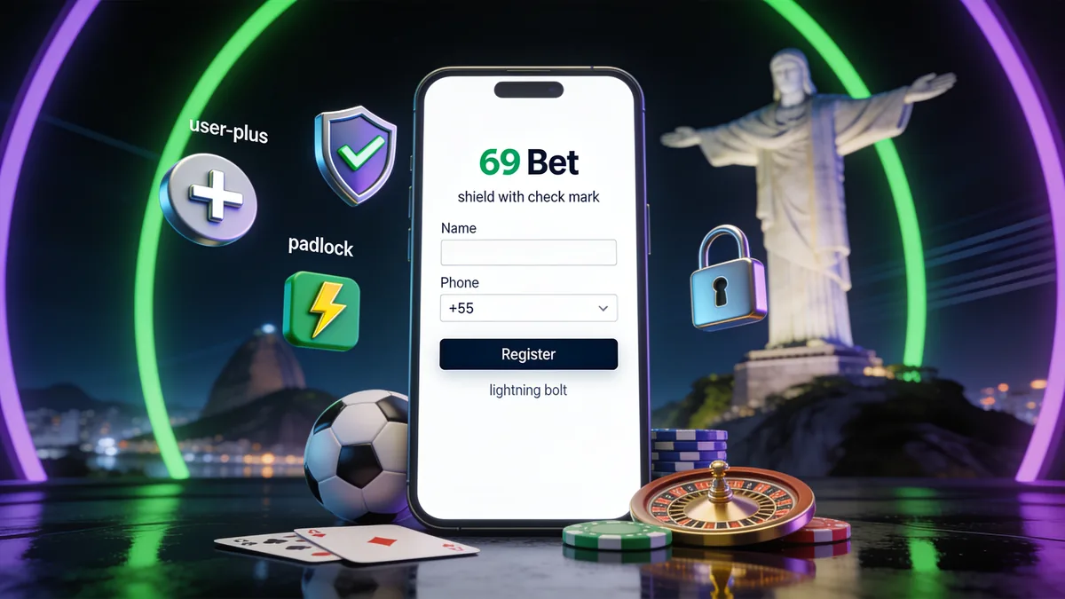 69 bet no Brasil — Como se cadastrar na 69 bet?